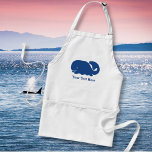 Personalised Nautical Blue Whale preppy pattern<br><div class="desc">This nautical preppy blue whale design features your text or monogram and a background with your custom colour. A cute, bright, colourful and classic whale pattern that’s perfect for a day at the beach, cottage by the ocean or nautical clothing, gifts or child's room. Personalise with your initials, name, boat...</div>