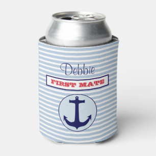 Personalised Nautical Can Cooler