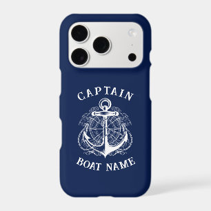 Personalised Nautical Captain Boat Name Anchor    
