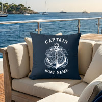 Personalised Nautical Captain Boat Name Anchor