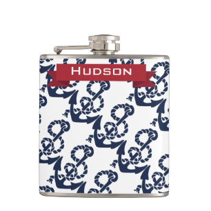 Personalised Nautical Flask