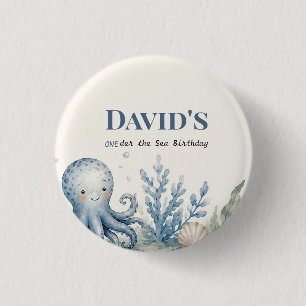 Personalised Nautical Oqean Birthday Button