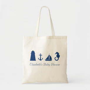 Personalised Nautical Silhouette Tote Bag