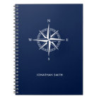 Personalised Nautical Star Spiral Notebook