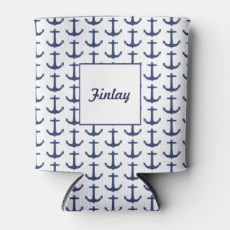 Personalised Nautical Theme Can Cooler