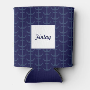 Personalised Nautical Theme Can Cooler
