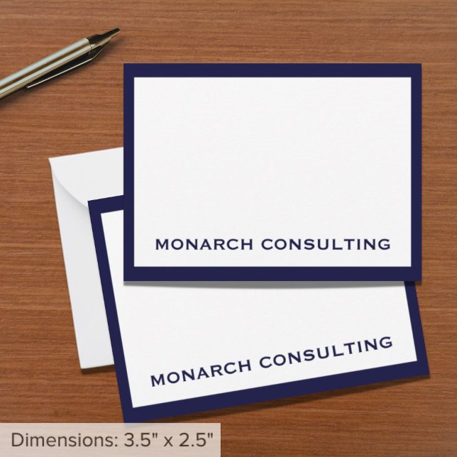 Personalised Navy and White Typographic Business Card (Creator Uploaded)
