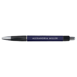 Personalised Navy Blue and White Modern
