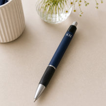 Personalised Navy Blue Monogram Writing
