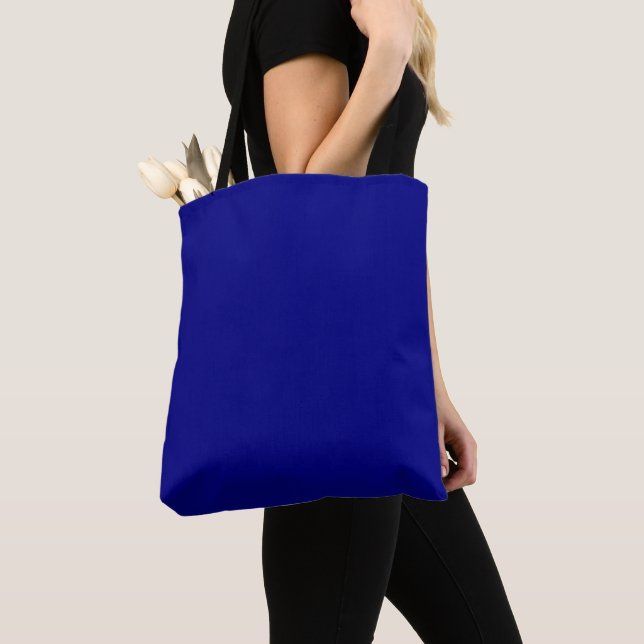 Personalised Navy Blue Tote – Full Print Coverage Bag (Close Up)