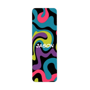 Personalised Neon Abstract Pattern — Retro Design