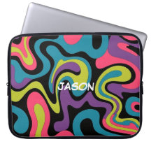 Personalised Neon Abstract Pattern — Retro Design