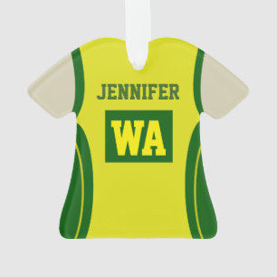 Personalised Netball Acrylic Light skin Ornament