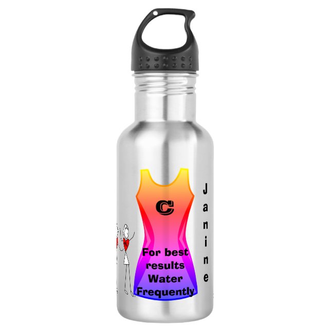Personalised Netball Positions 532 Ml Water Bottle (Front)