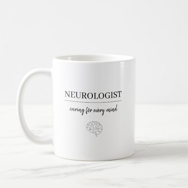 Personalised Neurologist Caring for Every Mind  Coffee Mug (Left)