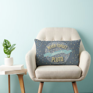 Personalised Never Forget Pluto Starry Sky Lumbar Cushion
