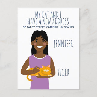Personalised New Address Announcement Postcard