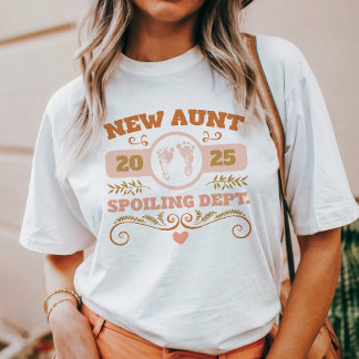 Personalised New Aunt T-Shirt