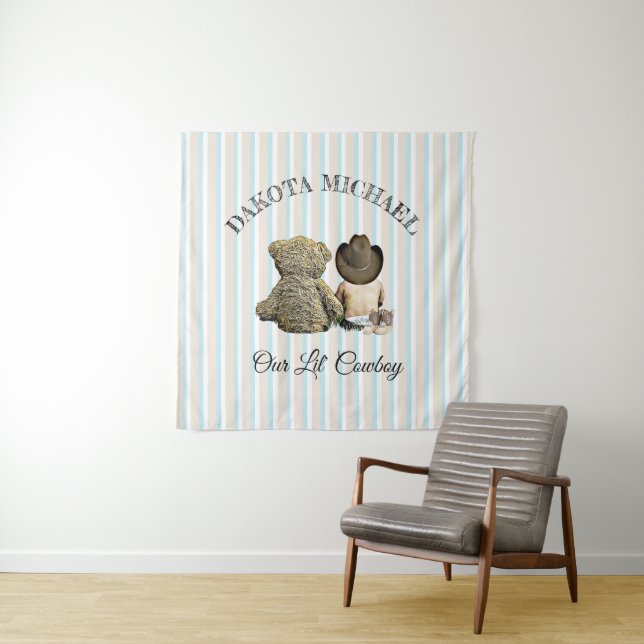 Personalised New Baby Nursery Tapestry (In Situ)