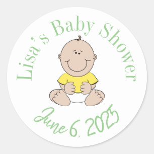 Personalised new baby stickers 