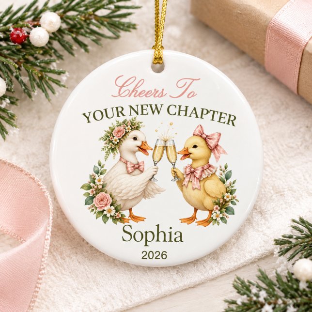 personalised new chapter divorce keepsake  ceramic tree decoration (Creator Uploaded)