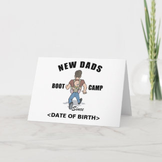Personalised New Dads Boot Camp Cards