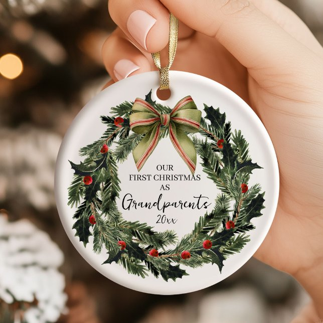 Personalised New Grandparents Ornament (Creator Uploaded)