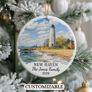 Personalised New Haven Ornament Custom Connecticut