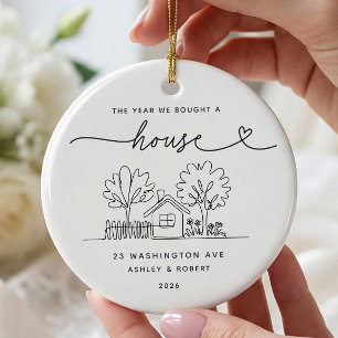 Personalised New Home Christmas Ornament