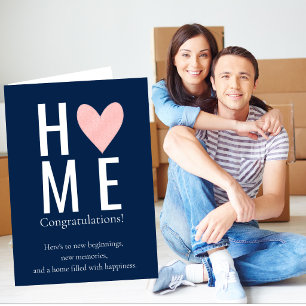 Personalised New Home Congratulations Card New