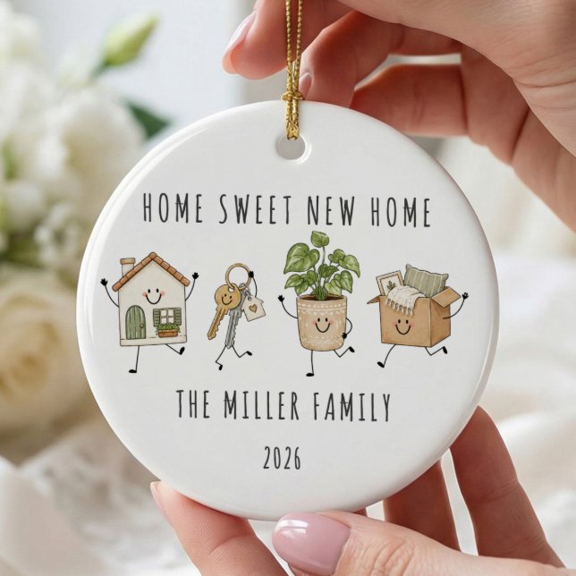 Personalised New Home Family Ornament (Creator Uploaded)