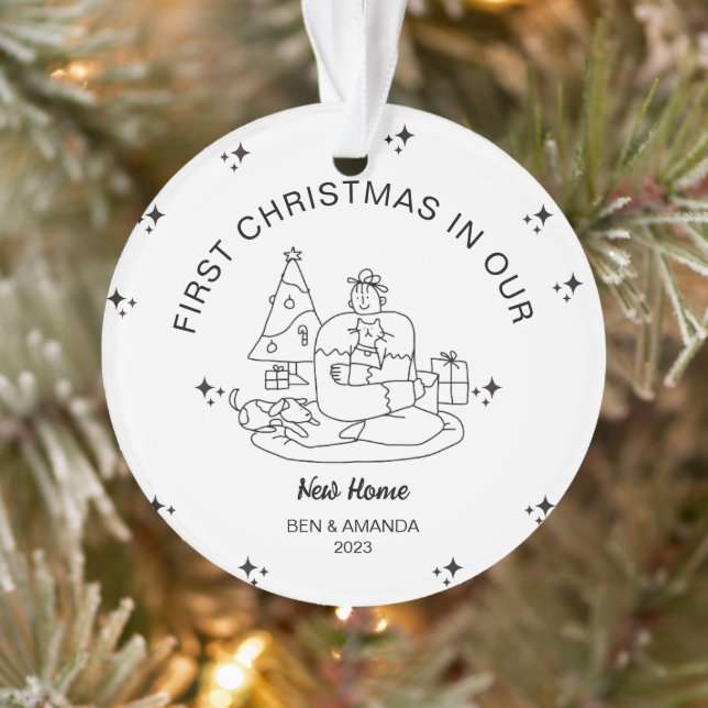  Personalised New Home Housewarming Gift Minimalis Ornament (Tree)