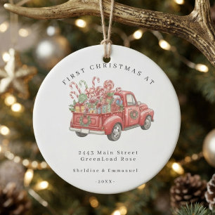 Personalised New Home Ornament, Housewarming gift, Ornament