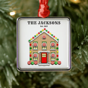 Personalised New House Metal Tree Decoration