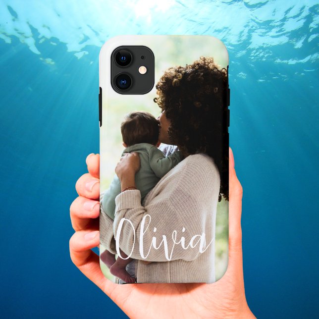 Personalised New Mum and Baby Photo Name iPhone Case-Mate iPhone Case (Creator Uploaded)