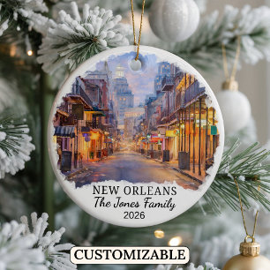 Personalised New Orleans Ornament Custom Louisiana