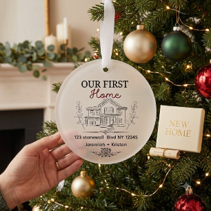 Personalised New Our First Home Keepsake Ornament