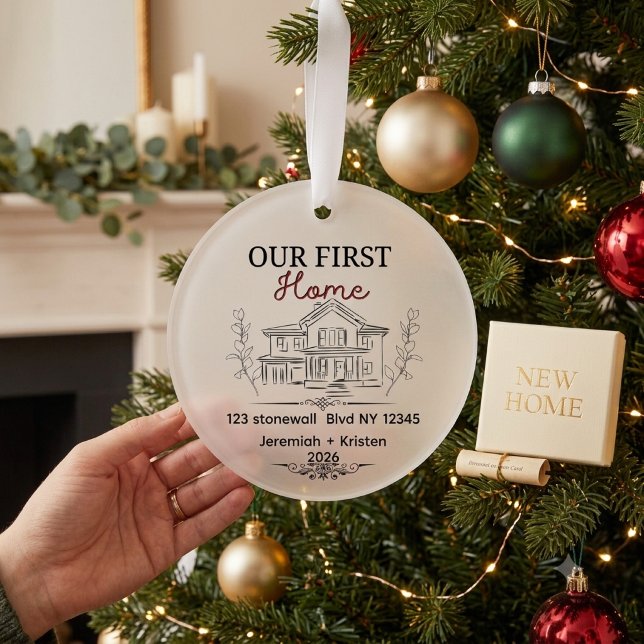 Personalised New Our First Home Keepsake  Ornament (Creator Uploaded)