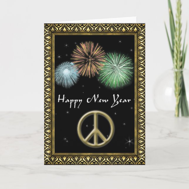 Personalised New Year Greeting Card (Front)