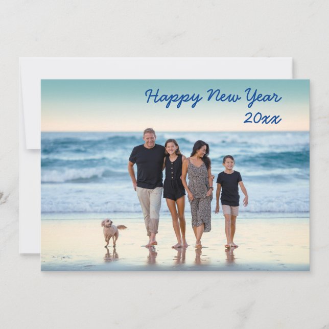 Personalised New Year Greeting :  Holiday Card (Front)