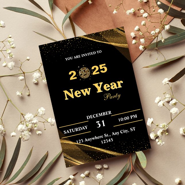 Personalised New Year's Party Invitation (Creator Uploaded)