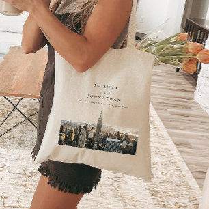 Personalised New York Wedding Tote Bag