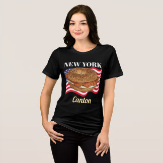 Personalised New York Women's Bella+Canvas Dark Tri-Blend Shirt