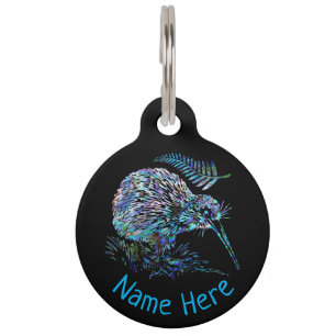 PERSONALISED NEW ZEALAND KIWI PAUA PET TAG
