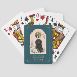 Personalised Newfoundland Wedding Favour Photo Playing Cards