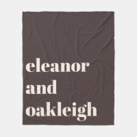 Personalised Newlywed Couple Name Warm Brown