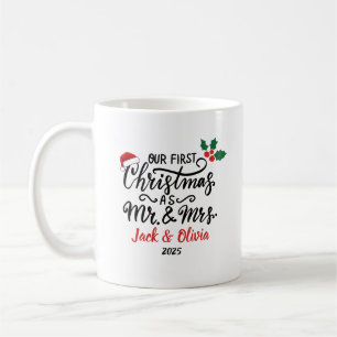 Personalised Newlywed Holiday Gift Coffee Mug