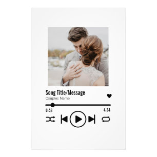 Personalised Newlywed Photo Song Playlist
