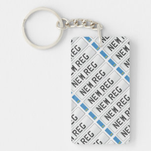 Personalised NewReg Keyring
