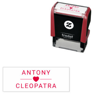 Personalised Nickname Pair Self-Inking Stamp Desig